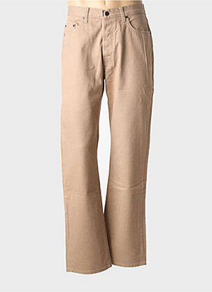 Jeans coupe droite fermeture boutonnée sur le devant taille normale marron JOST homme