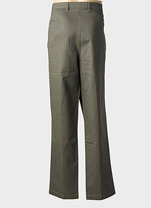 Pantalon chino fermeture zippée sous rabat avec crochet taille haute vert DOCKERS homme