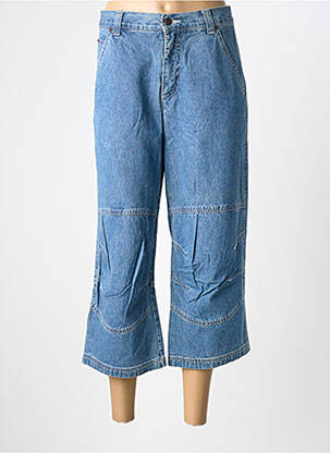 Pantacourt bleu JOHN BANER femme