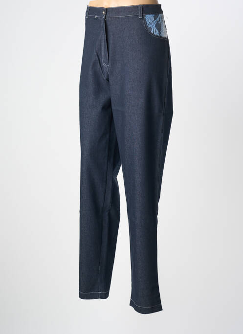 Pantalon slim stretch taille normale bleu BEVERLY femme