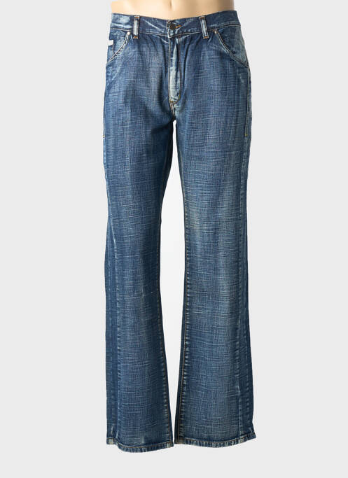 Jeans coupe droite stretch taille normale bleu GILÏANO homme