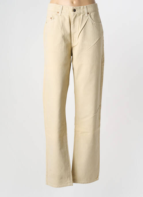 Jeans coupe droite beige MAC LAGOR femme