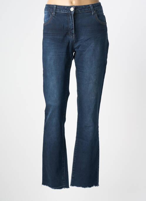 Jeans coupe droite bleu GEMO femme