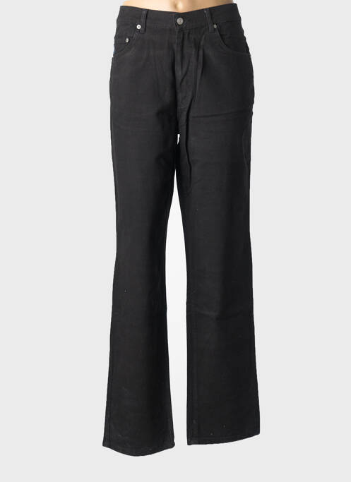 Jeans coupe droite noir LUCCHINI femme