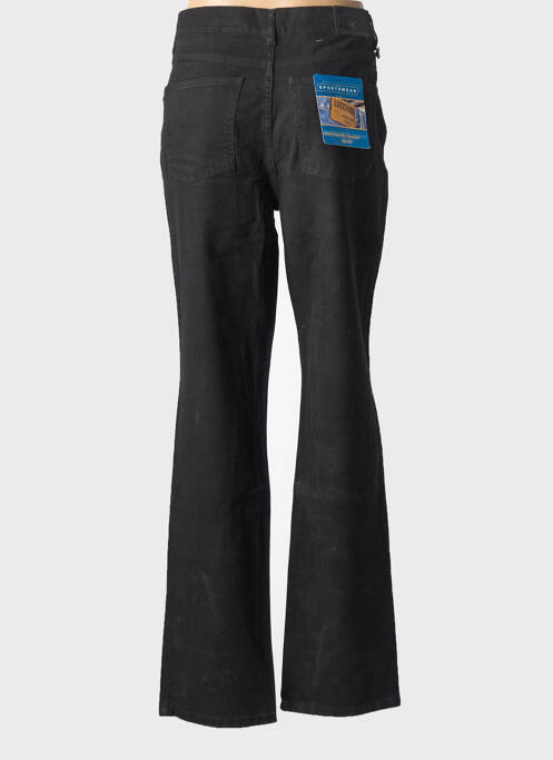 Jeans coupe droite noir LUCCHINI femme