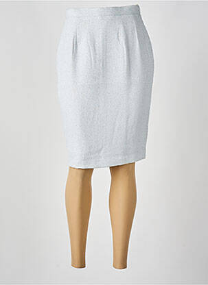 Jupe mi-longue taille normale bleu MOTYS COLLECTION femme
