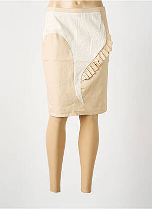 Jupe mi-longue beige ROMEO POUR JULIETTE femme