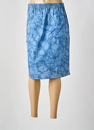 Jupe mi-longue bleu SI BELLE ET TRÈFLE femme