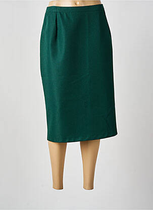 Jupe mi-longue vert A PARIS femme