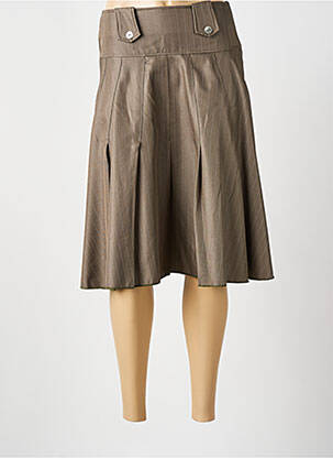 Jupe mi-longue vert BEVERLY femme