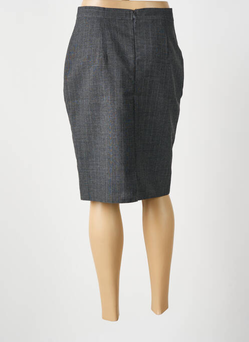 Jupe mi-longue coupe droite gris BEVERLY femme