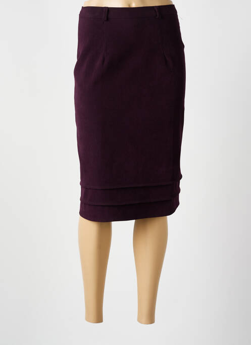 Jupe mi-longue taille normale violet BEVERLY femme