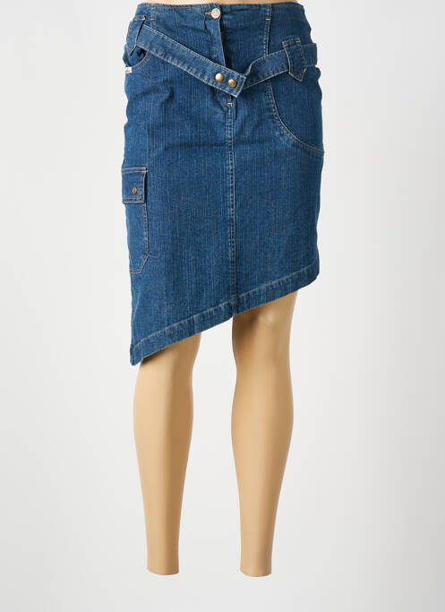 Jupe mi-longue bleu LUCCHINI femme