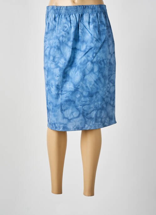 Jupe mi-longue bleu SI BELLE ET TRÈFLE femme