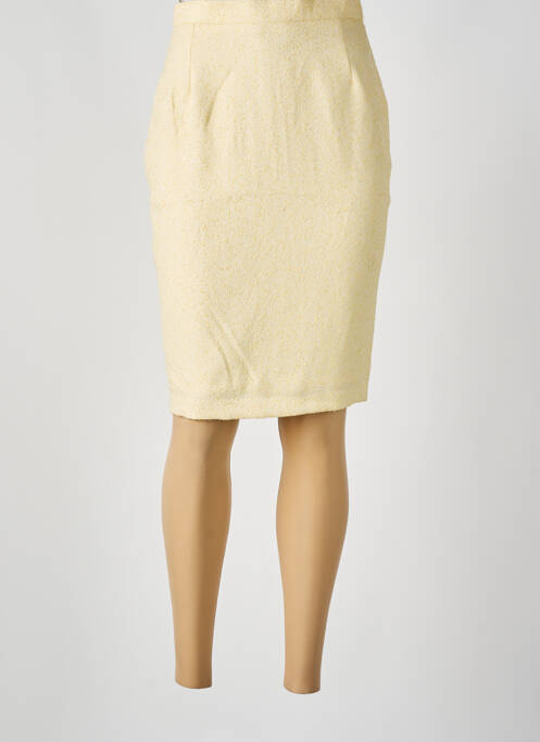 Jupe mi-longue jaune MOTYS COLLECTION femme
