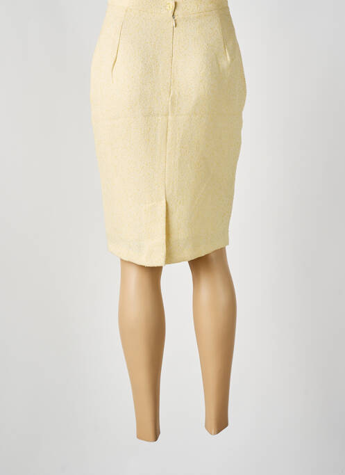 Jupe mi-longue jaune MOTYS COLLECTION femme