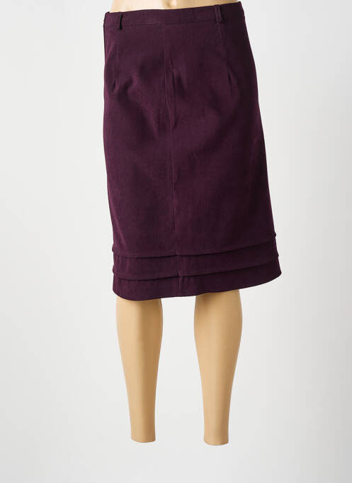 Jupe mi-longue violet BEVERLY femme