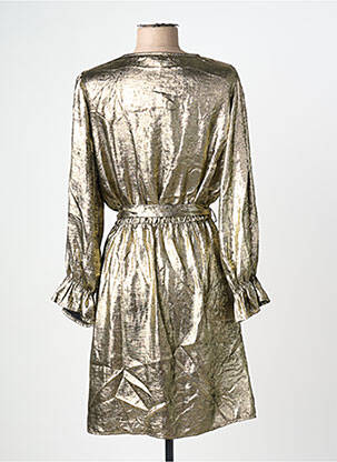 Robe mi-longue manches longues manches longues or RUE DES ABBESSES femme