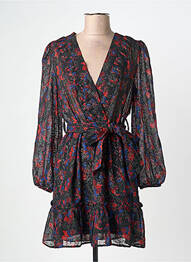 Robe courte manches longues manches longues noir LENNY B femme