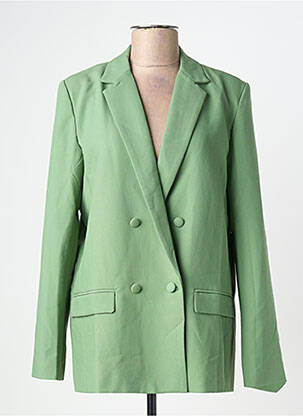 Blazer finition intérieure doublée vert GRACE & MILA femme