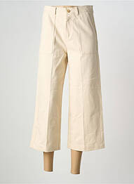 Pantacourt coupe droite taille normale beige GRACE & MILA femme