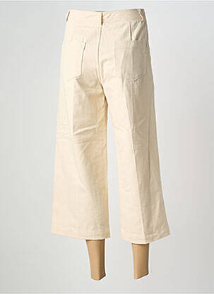 Pantacourt coupe droite taille normale beige GRACE & MILA femme