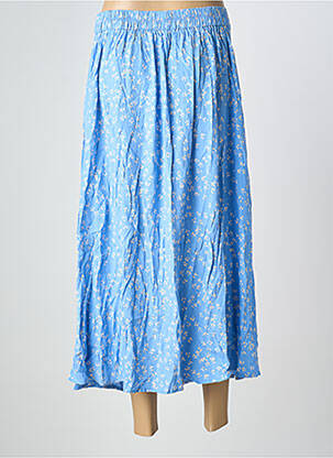 Jupe longue imprimé fantaisie bleu GRACE & MILA femme