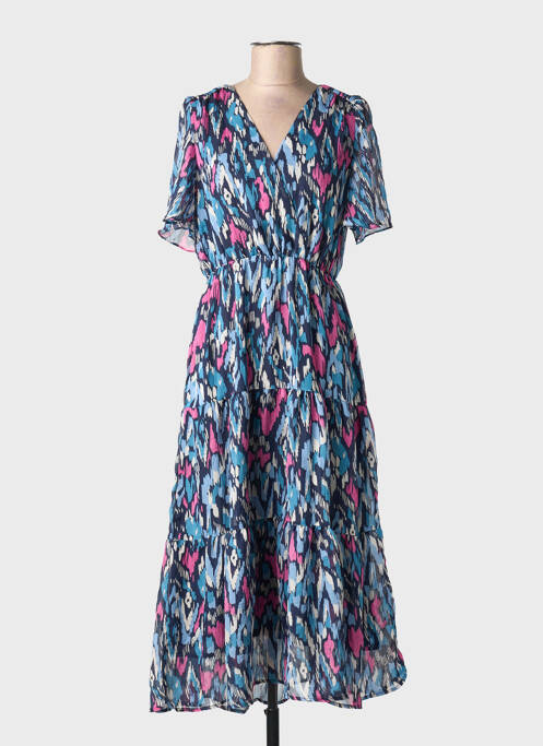 Robe mi-longue bleu GRACE & MILA femme