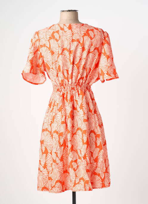 Robe mi-longue rouge RUE DES ABBESSES femme