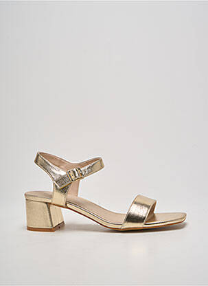 Sandales/nu pieds matière lisse talon de 4 à 6cm or VANESSA WU femme