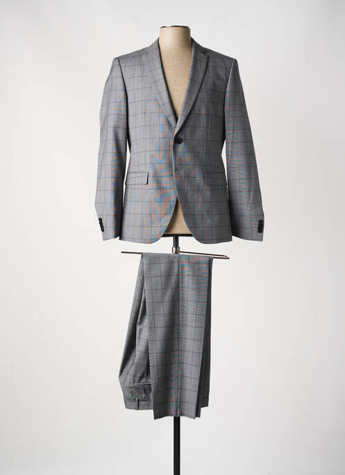 Costume de ville finition intérieure doublure satiné gris HUGO BOSS homme