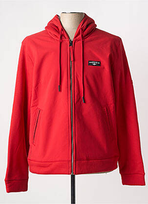 Blouson capuche rouge AERONAUTICA homme