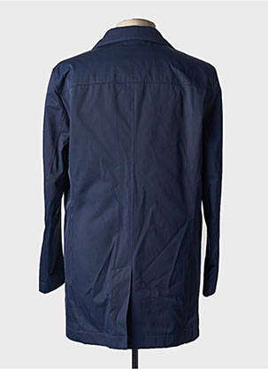 Trench col tailleur sans capuche bleu HUGO BOSS homme