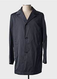 Trench col tailleur sans capuche noir HUGO BOSS homme