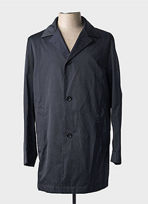 Trench col tailleur sans capuche noir HUGO BOSS homme