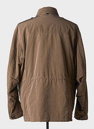 Blouson fermeture zippée sous rabat pressionné marron HUGO BOSS homme