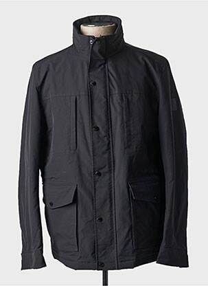 Blouson fermeture zippée sous rabat pressionné noir HUGO BOSS homme