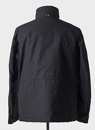 Blouson capuche intégrée dans le col noir HUGO BOSS homme