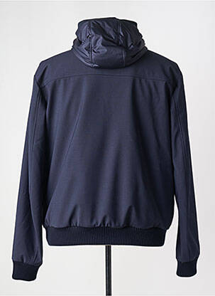 Blouson capuche bleu HUGO BOSS homme