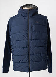 Doudoune manches longues a capuche bleu AERONAUTICA homme
