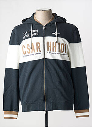Veste casual coupe droite bleu AERONAUTICA homme