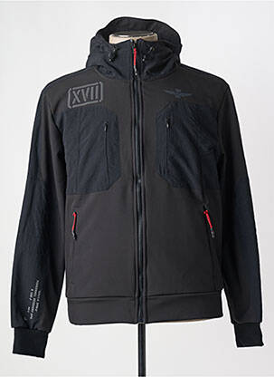 Veste casual noir AERONAUTICA pour homme