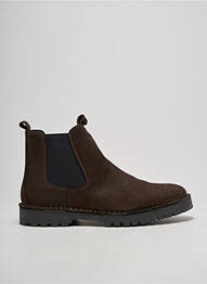 Bottines/boots bout rond talon bas marron SELECTED homme