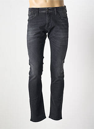 Jeans coupe slim stretch taille basse noir LE TEMPS DES CERISES homme
