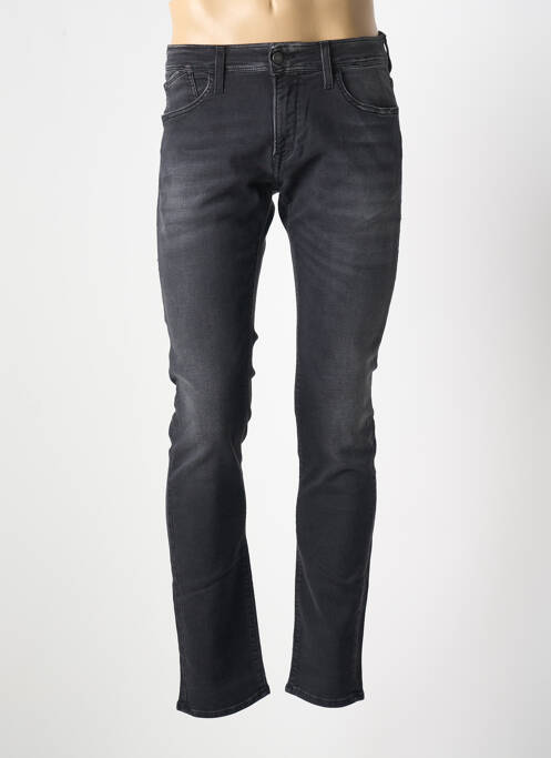 Jeans coupe slim noir LE TEMPS DES CERISES pour homme