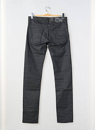 Pantalon slim fermeture zippée sous rabat boutonné noir TEDDY SMITH homme