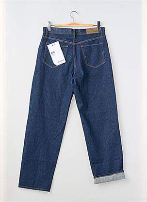 Jeans coupe droite fermeture zippée sous rabat boutonné bleu SELECTED homme