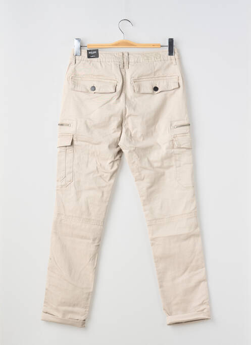 Pantalon cargo coupe droite beige DEELUXE homme