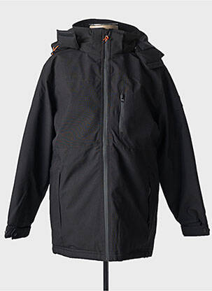 Parka manches longues a capuche noir DEELUXE homme
