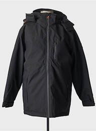 Parka manches longues a capuche noir DEELUXE homme